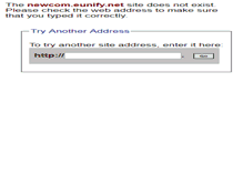Tablet Screenshot of newcom.eunify.net