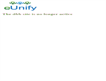 Tablet Screenshot of dbb.eunify.net